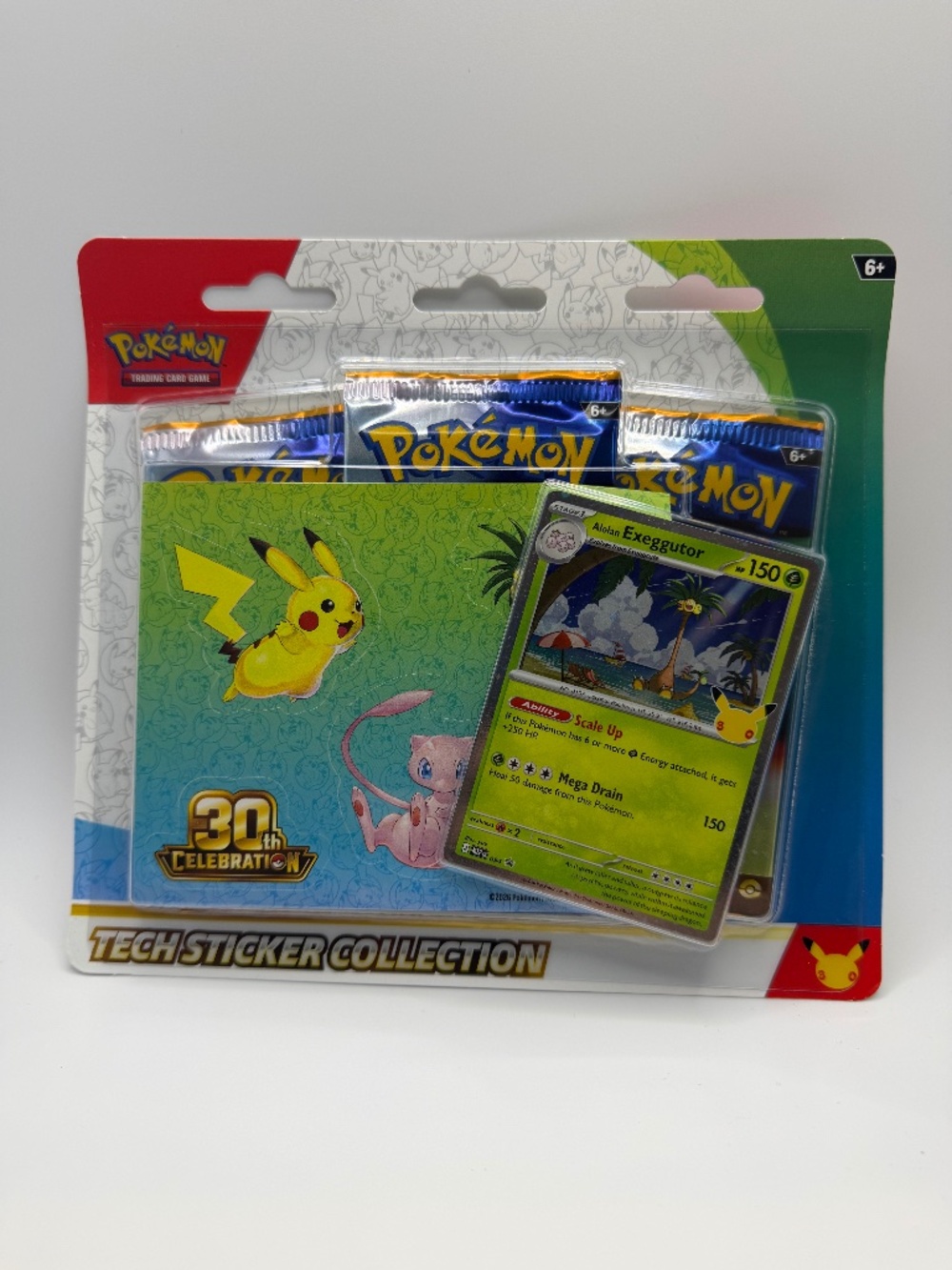 Pokémon Trading Card Game: 30th Celebration Tech Sticker Collection 1 Package